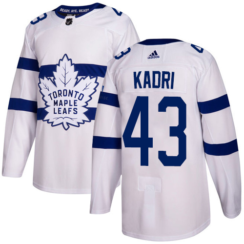 Adidas Maple Leafs #43 Nazem Kadri White Authentic 2018 Stadium Series Stitched NHL Jersey